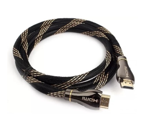 Кабель HDMI Cablexpert CCP-HDMI8K-1.5M, 19M/19M, v2.1, 8К, медь, позол.разъёмы, экран, оплетка, 1.5м, чёрный, пакет Кабель HDMI Cablexpert CCP-HDMI8K-1.5M, 19M/19M, v2.1, 8К, медь, позол.разъёмы, экран, оплетка, 1.5м, чёрный, пакет