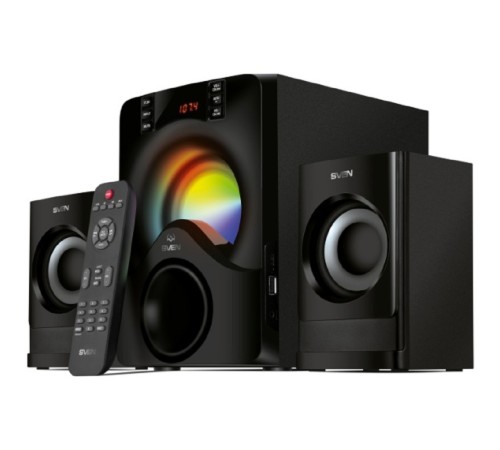 АС MS -312, черный (40 Вт, Bluetooth, подсветка, пульт, дисплей, FM, USB)