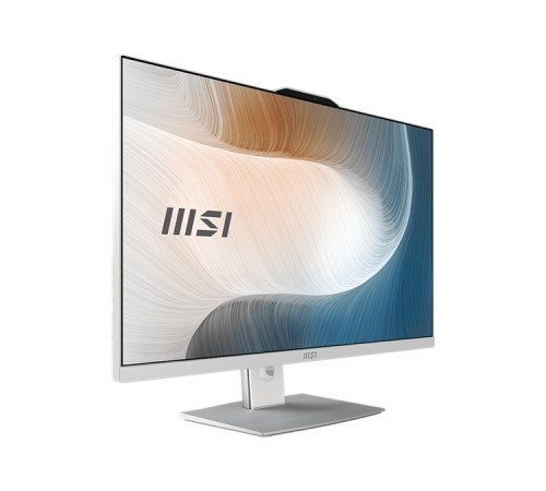 MSI Modern AM272P 1M AiO 27" FHD (1920x1080)IPS AG Non-touch, Core i3-100U (1.2GHz), 8GB DDR5(1x8GB),256GB SSD M.2,Intel UHD,WiFi,BT,camera,WirelessKB&mouse Eng/Rus,NoOS,1y war-ty,White MSI Modern AM272P 1M AiO 27" FHD (1920x1080)IPS AG Non-touch, Core i3-100U (1.2GHz), 8GB DDR5(1x8GB),256GB SSD M.2,Intel UHD,WiFi,BT,camera,WirelessKB&mouse Eng/Rus,NoOS,1y war-ty,White