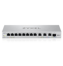 Коммутатор Мультигигабитный Smart L2 коммутатор Zyxel XGS1250-12, 8xGE, 3x1/2,5/5/10G, 1xSFP+, кнопка LED ECO Mode, настольный (XGS1250-12-ZZ0102F)