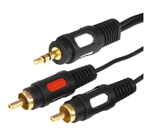Rexant (17-4235) Шнур Стерео 3,5мм - 2 RCA, 5м, Gold Rexant (17-4235) Шнур Стерео 3,5мм - 2 RCA, 5м, Gold