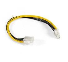 Exegate EX296936RUS Удлинитель кабеля питания материнской платы +12V ExeGate EX-EXT-8M8F-0.2 (8pin EPS12V M/8pin EPS12V F, 0,2м)