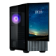 Корпус ZALMAN Z10 DS, ATX, BLACK, WINDOW, built-in 15.6-inch FHD display, 2x3.5", 2x2.5", 2xUSB3.0, 1xUSB 3.1 Type-C, FRONT 2x120mm, REAR 1x120mm ARGB (Z10 DS Black)