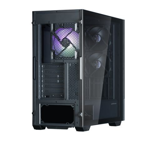 Корпус ZALMAN Z10 DS, ATX, BLACK, WINDOW, built-in 15.6-inch FHD display, 2x3.5", 2x2.5", 2xUSB3.0, 1xUSB 3.1 Type-C, FRONT 2x120mm, REAR 1x120mm ARGB (Z10 DS Black)