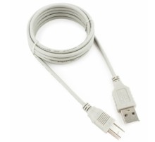 Кабель USB 2.0 Gembird Pro CC-USB2-AMBM-6-N gray (1.8м, AM/BM, пакет) (CC-USB2-AMBM-6-N)
