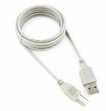 Кабель USB 2.0 Gembird Pro CC-USB2-AMBM-6-N gray (1.8м, AM/BM, пакет) (CC-USB2-AMBM-6-N)