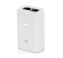 Инжектор Ubiquiti POE-24-24W-G-WH, Gigabit PoE Injector, 24V/1A (24W), white (POE-24-24W-G-WH)