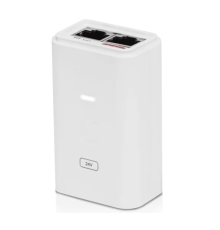 Инжектор Ubiquiti POE-24-24W-G-WH, Gigabit PoE Injector, 24V/1A (24W), white (POE-24-24W-G-WH)