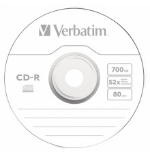 Диск CD-R Verbatim 700Mb 52x bulk (10шт) (43725)