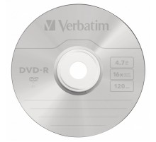 Диск DVD-R Verbatim 4.7Gb 16x bulk (10шт) (43729)