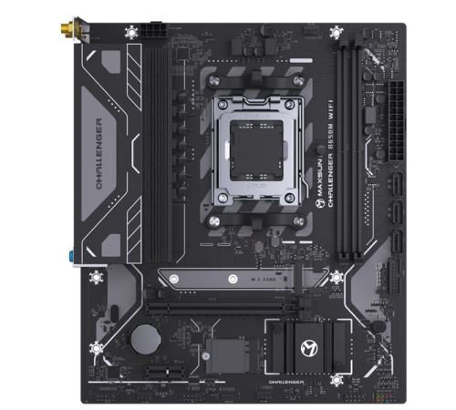 Материнская плата MAXSUN MS-Challenger B650M WIFI, AM5, B650, 2*DDR5, 3*SATA3, M.2, 4*USB 3.2, 2*USB 2.0, 1*PCIEx16, 1*PCIEx1, DP+HDMI, mATX (MS-Challenger B650M WIFI)