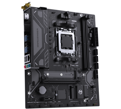 Материнская плата MAXSUN MS-Challenger B650M WIFI, AM5, B650, 2*DDR5, 3*SATA3, M.2, 4*USB 3.2, 2*USB 2.0, 1*PCIEx16, 1*PCIEx1, DP+HDMI, mATX (MS-Challenger B650M WIFI)