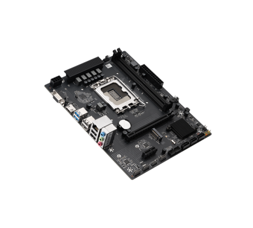 Материнская плата MAXSUN MS-Challenger B760M-F, LGA1700, B760, 2*DDR4, 3*SATA3, M.2, 2*USB 3.2, 4*USB 2.0, 1*PCIEx16, 1*PCIEx1, VGA+HDMI,  mATX (MS-Challenger B760M-F)