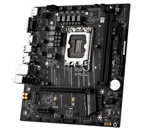 Материнская плата MAXSUN MS-Challenger H610M, LGA1700, H610, 2*DDR4, 3*SATA3, M.2, 2*USB 3.2, 4*USB 2.0, 1*PCIEx16, 1*PCIEx1, VGA+HDMI+DP, mATX (MS-Challenger H610M)