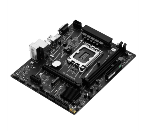 Материнская плата MAXSUN MS-Challenger H610M-D, LGA1700, H610, 2*DDR4, 3*SATA3, M.2, 2*USB 3.2, 4*USB 2.0, 1*PCIEx16, 1*PCIEx1, VGA+HDMI,  mATX (MS-Challenger H610M-D)