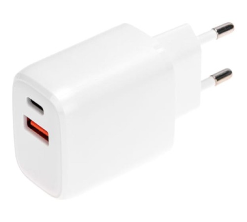 Rexant (18-2225) Сетевое зарядное устройство USB QC (20W) + Type C PD (20W), белое Rexant (18-2225) Сетевое зарядное устройство USB QC (20W) + Type C PD (20W), белое