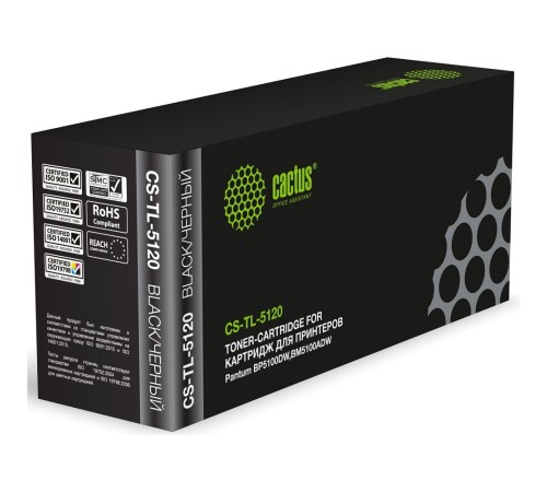 Картридж лазерный Cactus CS-TL-5120 TL-5120/TL-5120P черный (3000стр.) для Pantum BM5100ADN/BM5100ADW/BM5100FDN/BM5100FDW/BP5100DN/BP5100DW