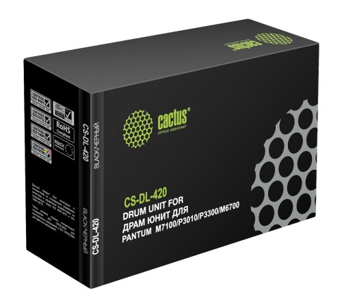 Блок фотобарабана Cactus CS-DL-420 DL-420/DL-420P черный ч/б:30000стр. для M6700D/DW/M6800FDW/M7100DN/DW/M7102DN/M7103DN/M7107DN/DW/M7200FD/FDN/FDW/M7300FDN/FDW/M7302FDN/FDW/M7310DN/DW/P3010D/DW/P3020