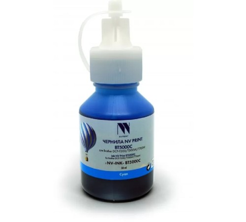 Чернила NV PRINT BT5000C для Brother DCP-T300/T500W/T700W/T220/T226/T310/T420W/T425W/T426W/T428W,T510W/T520W/T710W/T720DW/T725DW/T820DW/T825DW, MFC-T810W/T910DW/T920DW/T925DW/T4500DW, HL-T4000DW (50 м