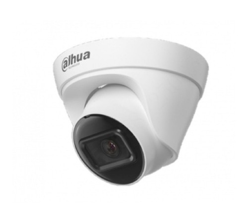 DAHUA DH-IPC-HDW1230T1P-0280B-S6 Уличная турельная IP-видеокамера 2Мп, 1/2.8” CMOS, объектив 2.8мм, ИК-подсветка до 30м, IP67, корпус: металл, пластик