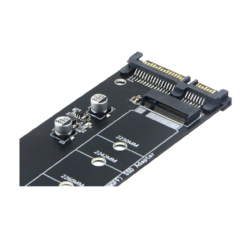 Cablexpert Адаптер для SSD M.2 SATA в разъем SATA, коробка (EE18-M2S3PCB-02) Cablexpert Адаптер для SSD M.2 SATA в разъем SATA, коробка (EE18-M2S3PCB-02)