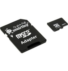 Micro SecureDigital 8Gb Smart buy SB8GBSDCL4-01 {Micro SDHC Class 4, SD adapter}