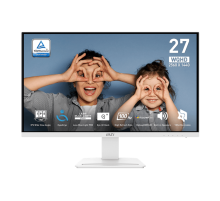 Монитор MSI PRO MP273QW E2 27" 16:9 WQHD(2560x1440)IPS Flat,1ms(MPRT),1300:1,100M:1,400nit,178/178,2xHDMI ,1xDP,Tilt,VESA,100Hz,1y w-ty, White (9S6-3PB69H-054)