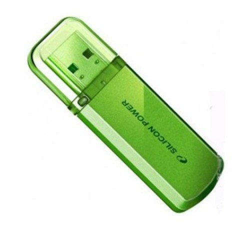 Флеш Диск Silicon Power 16Gb Helios 101 SP016GBUF2101V1N USB2.0 зеленый
