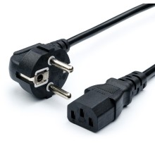 Кабель питания GoPower евровилка CEE 7/7-C13 1.2м ПВХ 0.75мм черный (1/10/200) GoPower CEE 7 / 7-C13 1.2 м (00-00024055)