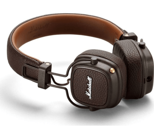 Наушники накладные беспроводные Marshall MAJOR IV коричневые Наушники накладные беспроводные Marshall MAJOR IV коричневые