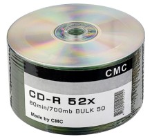 Диск CD-R CMC 700 Mb, 52x, Bulk (50), (50/600)