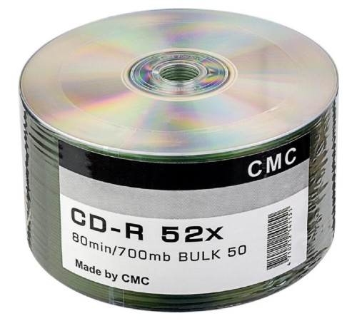 Диск CD-R CMC 700 Mb, 52x, Bulk (50), (50/600)