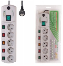 Сетевой фильтр Most ERG 5м (5 розеток) белый (коробка)