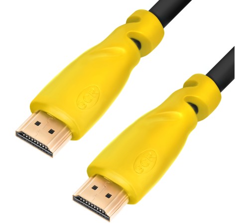 Greenconnect Кабель 5.0m HDMI версия 1.4, черный, желтые коннекторы, OD7.3mm, 30/30 AWG, позолоченные контакты, Ethernet 10.2 Гбит/с, 3D, 4K GCR-HM340-5.0m, экран Greenconnect HDMI (m) - HDMI (m) 5м (GCR-HM340-5.0m) Greenconnect Кабель 5.0m HDMI версия 1.4, черный, желтые коннекторы, OD7.3mm, 30/30 AWG, позолоченные контакты, Ethernet 10.2 Гбит/с, 3D, 4K GCR-HM340-5.0m, экран Greenconnect HDMI (m) - HDMI (m) 5м (GCR-HM340-5.0m)