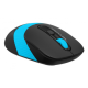 Мышь A4Tech Fstyler FG10S черный/синий оптическая (2000dpi) silent беспроводная USB для ноутбука (4b