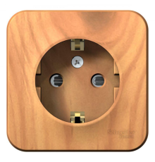 Systeme electric BLNRA011115 BLANCA О/У РОЗЕТКА с заземлением со шторками ИЗОЛ.ПЛ., 16А, 250В, ЯСЕНЬ