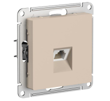 ATLASDESIGN РОЗЕТКА компьютерная RJ45, кат. 5Е, механизм, ПЕСОЧНЫЙ