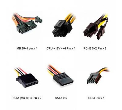 Блок питания ATX 600W BLACK PM-600ATX-F-BL POWERMAN Блок питания ATX 600W BLACK PM-600ATX-F-BL POWERMAN