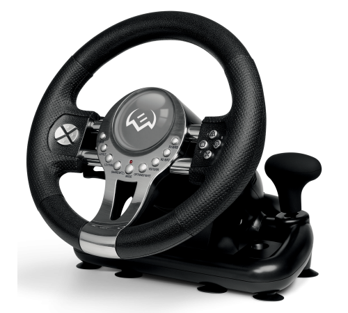 Руль SVEN GC-W800 (педали, вибро, скоба, D-pad, 12 кл, PC/PS3/PS4/XBOXONE/Xinput) Sven SV-015442