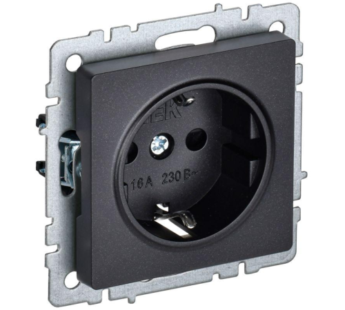 IEK BR-R14-16-K02 BRITE Роз. с з/к/ш 16А РС14-1-0-БрЧ черн. IEK BR-R14-16-K02 BRITE Роз. с з/к/ш 16А РС14-1-0-БрЧ черн.