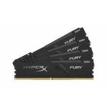 Модуль памяти KINGSTON Fury Gaming DDR4 Общий объём памяти 16Гб Module capacity 4Гб Количество 4 3200 МГц Радиатор Множитель частоты шины 16 1.35 В черный HX432C16FB3K4/16