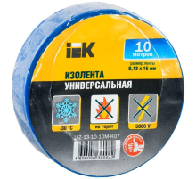 Iek UIZ-13-10-10M-K07 Изолента 0,13х15 мм синяя 10 метров ИЭК