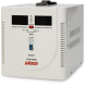 Стабилизатор POWERMAN AVS 5000D, ступенчатый регулятор, цифровые индикаторы уровней напряжения, 5000ВА, 140-260В, максимальный входной ток 24А, клеммная колодка, IP-20, напольный, 280мм х 200мм х 225мм, 8.6 кг. POWERMAN AVS 5000D