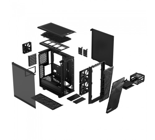 Meshify 2 Compact Black TG Light Tint FD-C-MES2C-03 Meshify 2 Compact Black TG Light Tint FD-C-MES2C-03