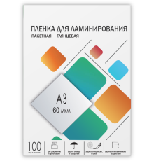 Пленка 303х426 (60 мик) 100 шт. Гелеос Пленка для ламинирования A3, 303х426 (60 мкм) глянцевая 100шт, ГЕЛЕОС [LPA3-60]