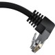 GCR Патч-корд прямой 15.0m UTP кат.5e, черный, верхний угол, литой, ethernet high speed, RJ45, T568B Greenconnect GCR-53938