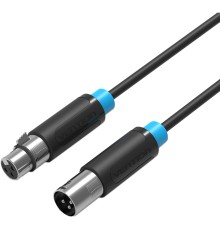 Кабель Vention аудио XLR M/XLR F - 1.5м Кабель Vention XLR(m)/XLR(f) - 1.5 м (BBFBG)