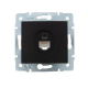Розетка компьютерная 1-м СП Karina RJ45 механизм черн. бархат LEZARD 707-4288-139