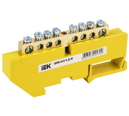 Iek YNN10-69-8D-K05 Шина PE "земля" на DIN-изол ШНИ-6х9-8-Д-Ж ИЭК Iek YNN10-69-8D-K05 Шина PE "земля" на DIN-изол ШНИ-6х9-8-Д-Ж ИЭК