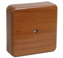 Iek UKO10-075-075-020-K24 Коробка КМ41212-05 распаячная для о/п 75х75х20 мм дуб (6 клемм 6мм2)